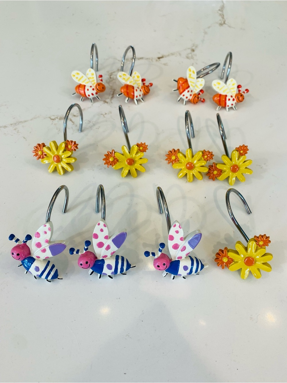 Creative Bath Cute As A Bug Shower Curtain Hooks Set Of 12 Unused